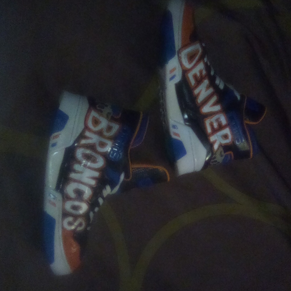 Customized Converse Denver Broncos